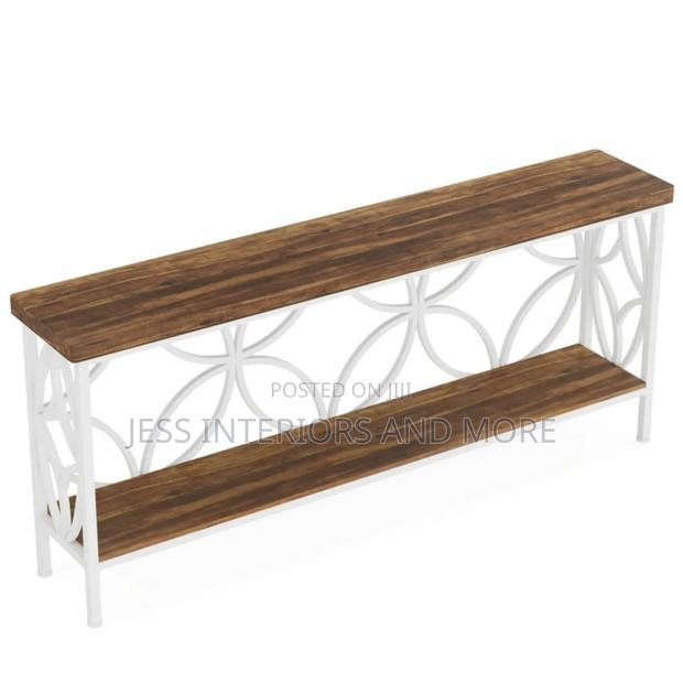 Console Table ( Walnut/White) · Photo 4
