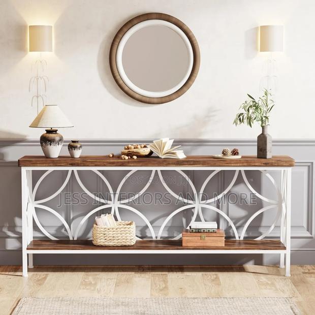 Console Table ( Walnut/White) · Photo 2