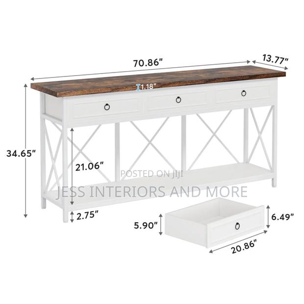 Console Table (3-Drawer) 180cm · Photo 3