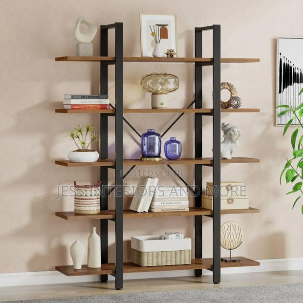 5-Tier Bookshelf, (Industrial) · Photo 1