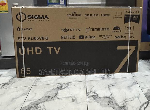 New Android Led Smart 65 Inch Sigma Ultra Sig-Ku65v6-S Tv · Photo 1