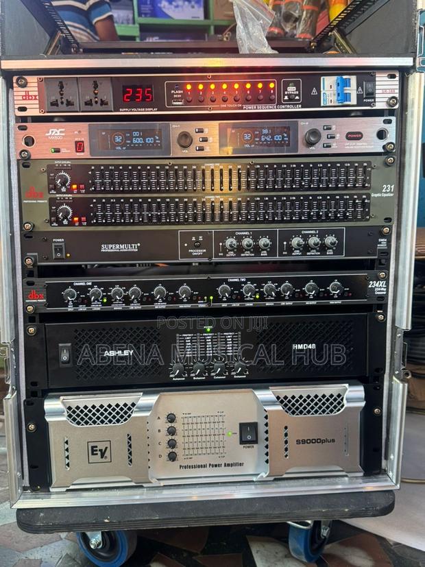 Complete Full Set of Rack With Ev Amplifier and Ashley 4 in One · Photo 1