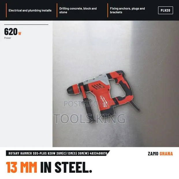 Rotary Hammer SDS-Plus 620w 20m(c) 13m(s) 30m(w) - Plh20 · Photo 1