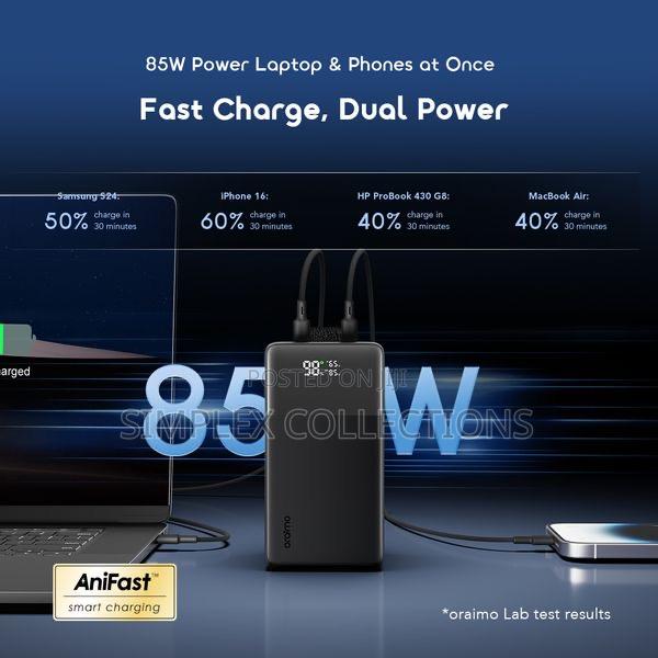Oraimo Powerjet 501 50000mah 85w Fast Power Banks for Laptops · Photo 4