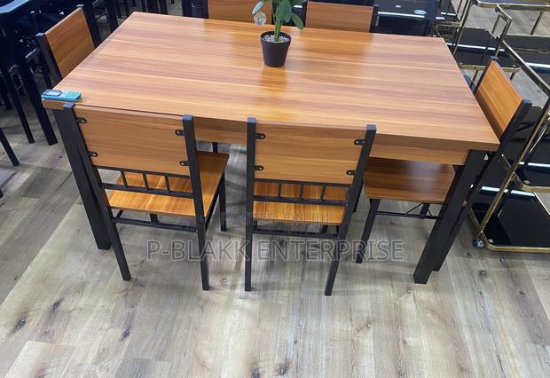 Wooden 6seater Dining Table With Chairs · Photo 1