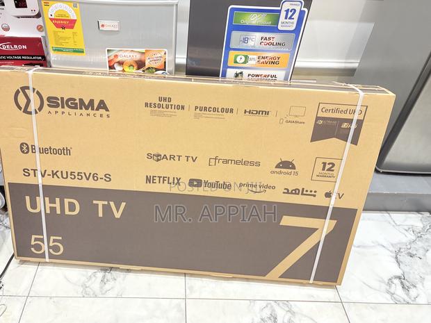 Buy Finest Sigma 55” Uhd Smart Android Digital Frameless Tv · Photo 1