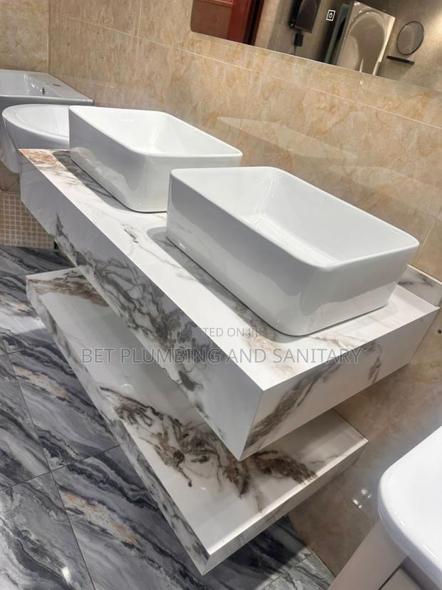 European Counter Top Marble Basin_marble Wash Hand Basins With Mirror · Photo 1