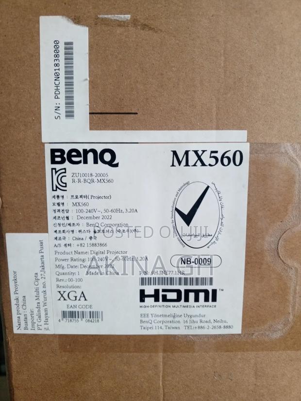 Benq Mx560 Xga DLP Projector High Brightness 4000 Ansi Lumens · Photo 2