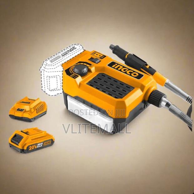 Ingco Lithium-Ion Cordless Die Grinder With 20v 2.0ah Battery · Photo 2
