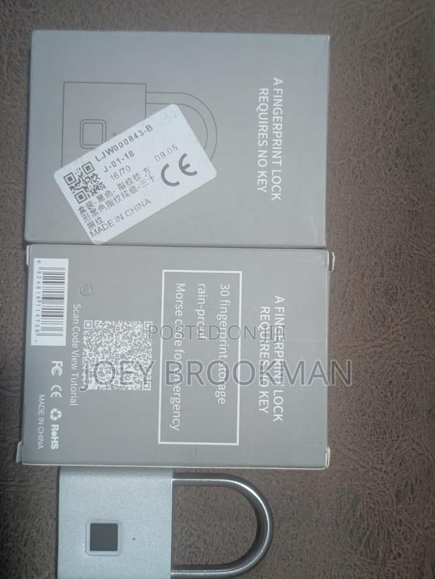 Keyless Usb Rechargeable Fingerprint Lock Smart Home Padlock · Photo 2