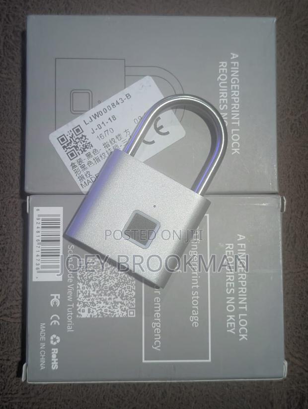 Keyless Usb Rechargeable Fingerprint Lock Smart Home Padlock · Photo 4