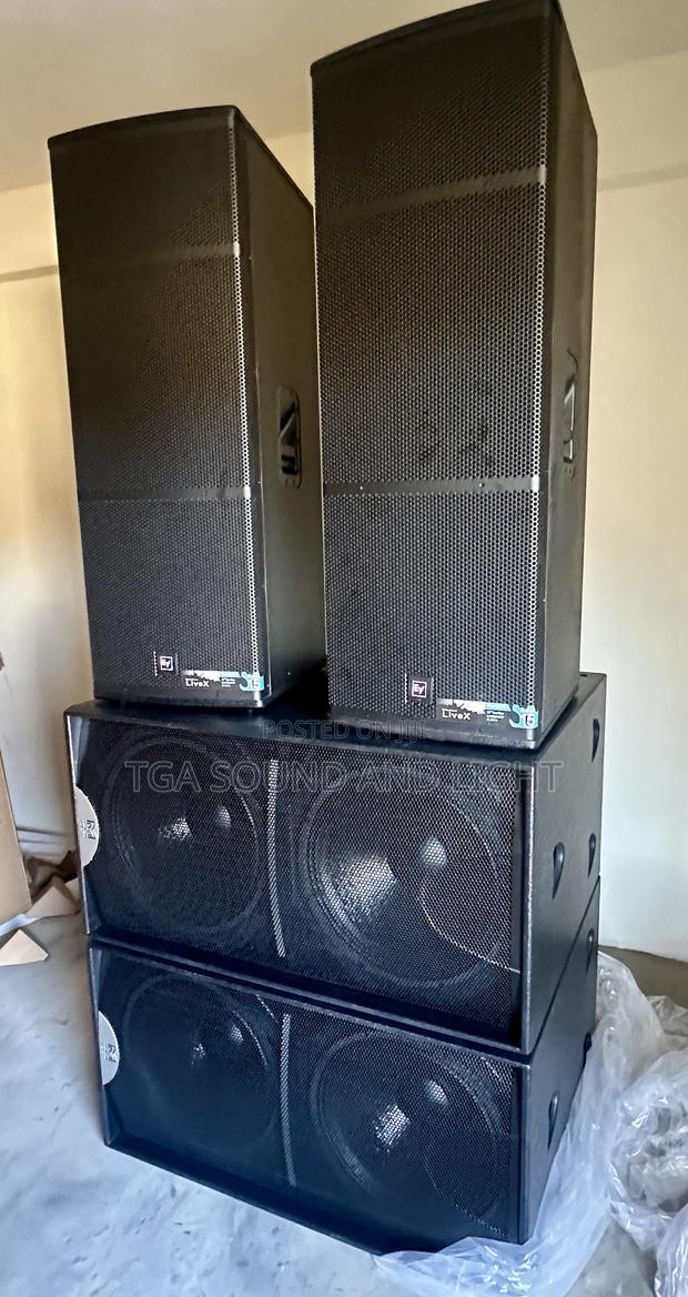 Speaker Set [Ev Live X Top And Martin Audio S218 Down] · Photo 1
