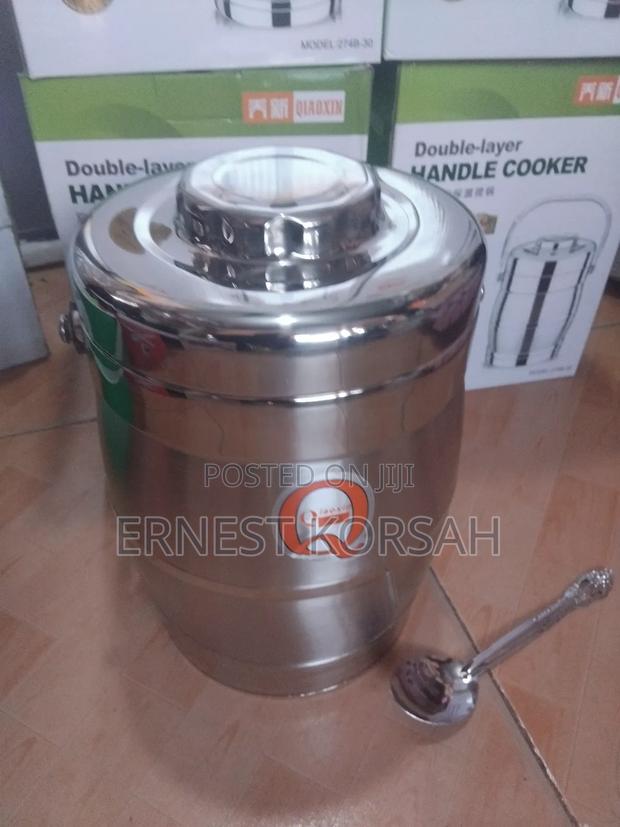 3l Stainless Steel Double Layer Handle Storage Insulator · Photo 2