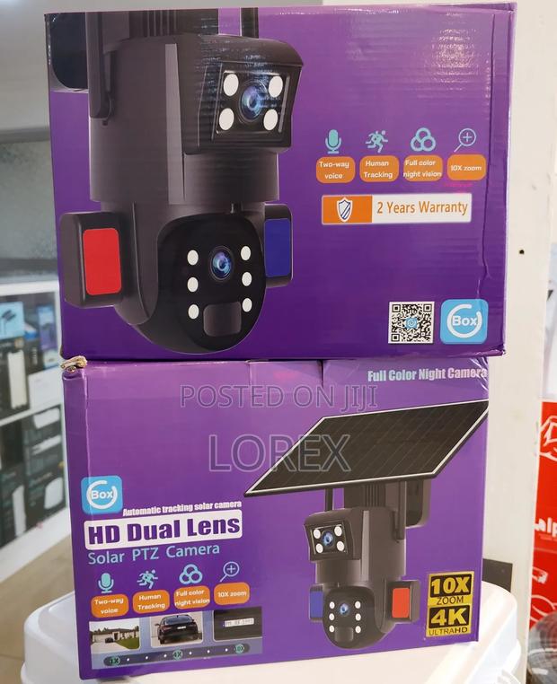 Solar 4g Camera Dual Lens PTZ With Ai Human Detector (Ubox App) · Photo 1