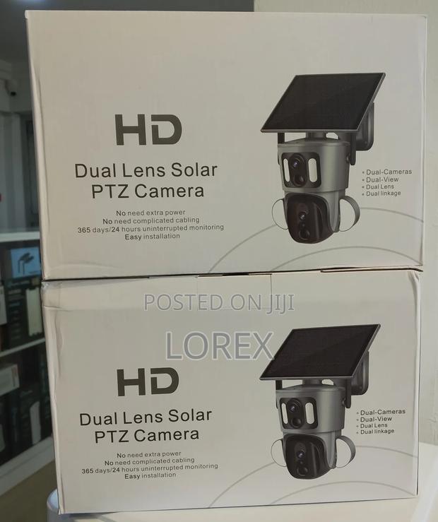 Solar 4g Camera Dual Lens PTZ (Ubox App) 2 Way Talk Ai Human Detector · Photo 1