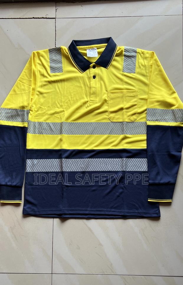 Reflective Work Shirt Long-sleeve Safety Shirt · Photo 1