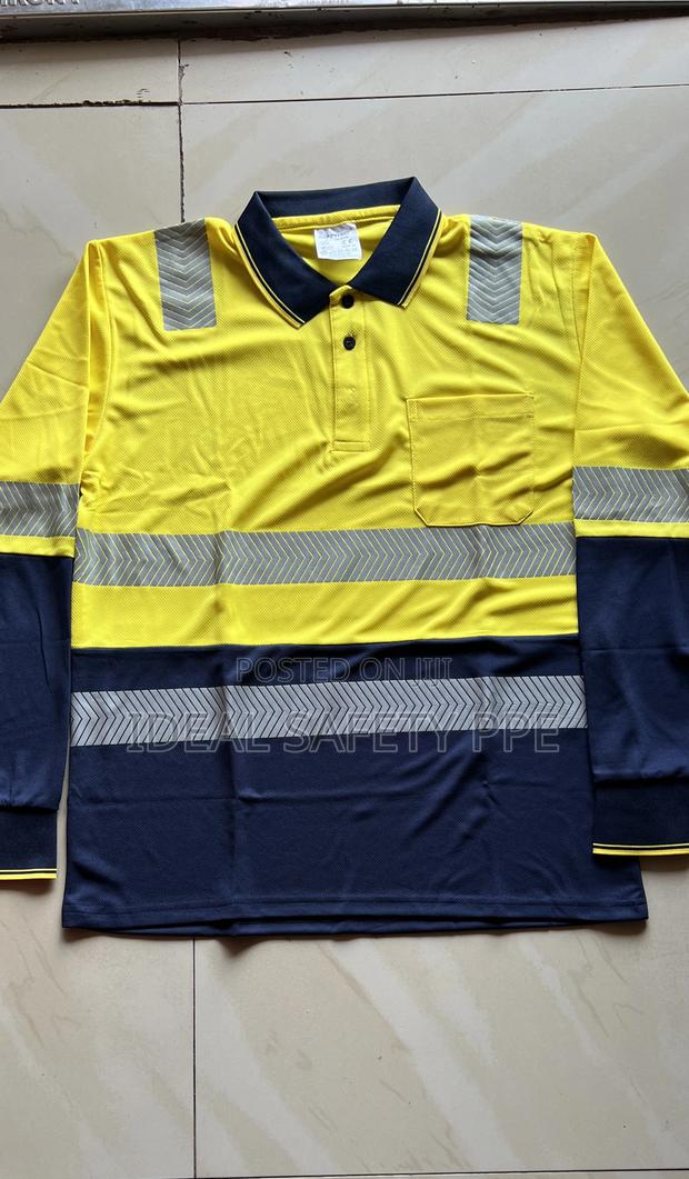 Reflective Work Shirt Long-sleeve Safety Shirt · Photo 3
