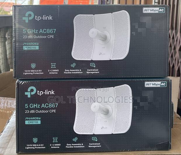TP-Link Cpe710 | 5ghz AC 867mbps Long Range Gigabit Outdoor Cpe PTP · Photo 2