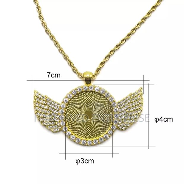 Stainless Steel Chain Sublimation Customization Wing Jewelry Necklace · Photo 4