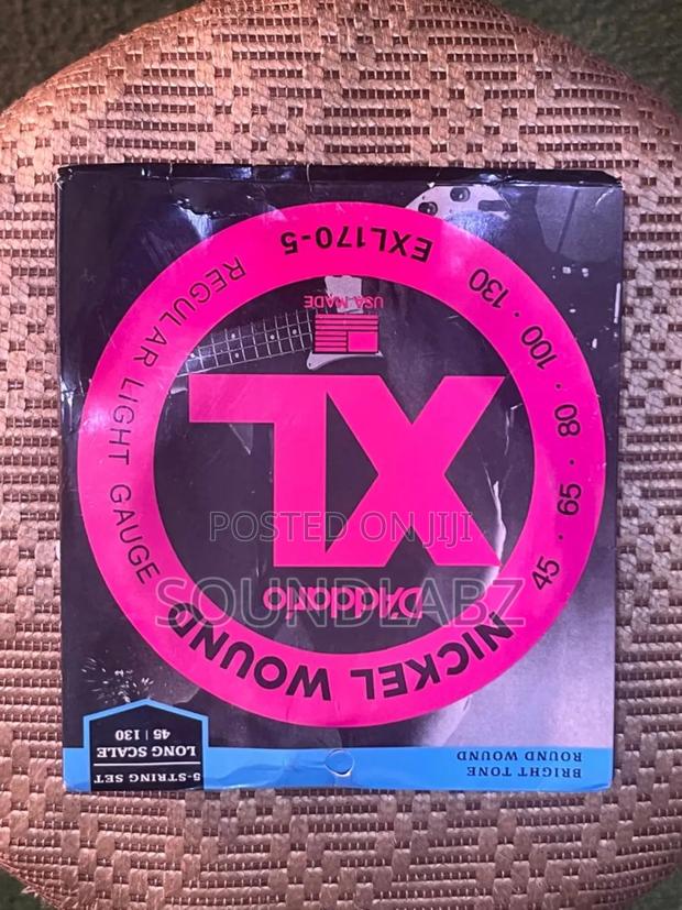 D'addario Xl Nickel Wound 5-string Bass Guitar Strings. · Photo 1