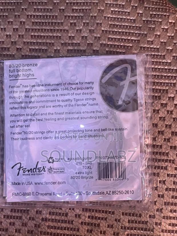 Fender 70xl 80/20 Bronze Extra Light Acoustic Guitar Strings · Photo 2
