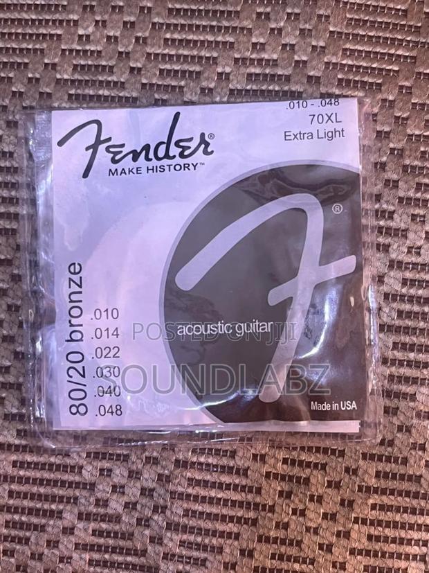 Fender 70xl 80/20 Bronze Extra Light Acoustic Guitar Strings · Photo 1
