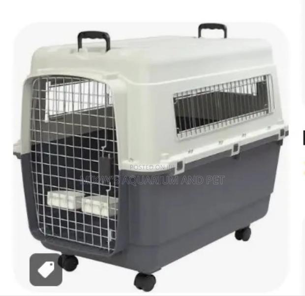Large Plastic Dog Traveller With Wheels · Photo 1