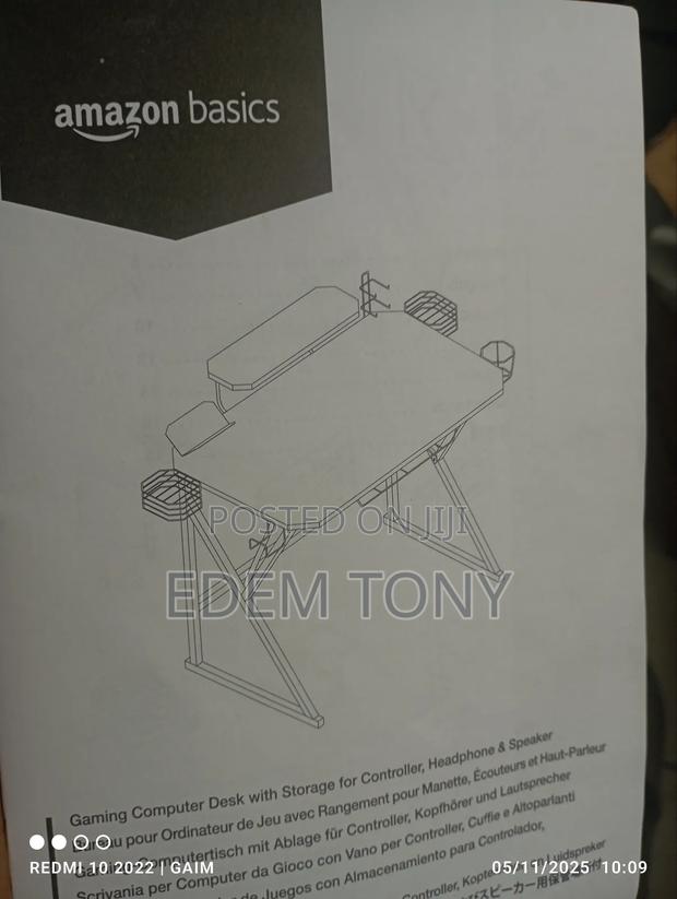 Gaming Computer Desk With Storage · Photo 3
