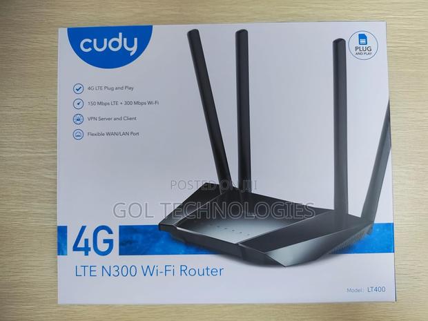 Cudy Sim 4g Wifi Router With a Nano-Sim Slot and Four Ethernet Ports · Photo 2