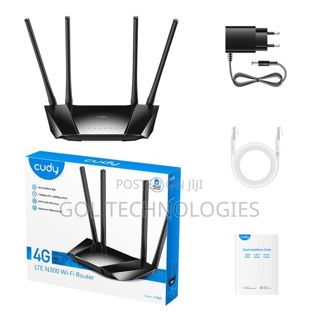 Cudy Sim 4g Wifi Router With a Nano-Sim Slot and Four Ethernet Ports · Photo 3