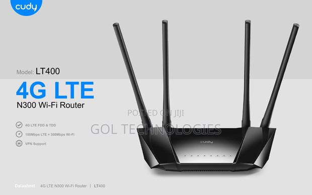 Cudy Sim 4g Wifi Router With a Nano-Sim Slot and Four Ethernet Ports · Photo 4