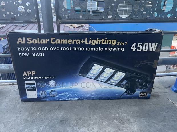 All in 1 Integrated Solar Street Light With 4g PTZ Ai Camera · Photo 1
