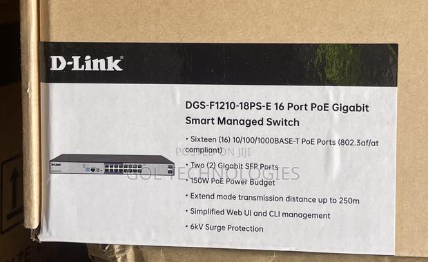 Dlink DGS-F1210-18ps-E 16 Port Poe Gigabit Smart Managed Switch · Photo 2