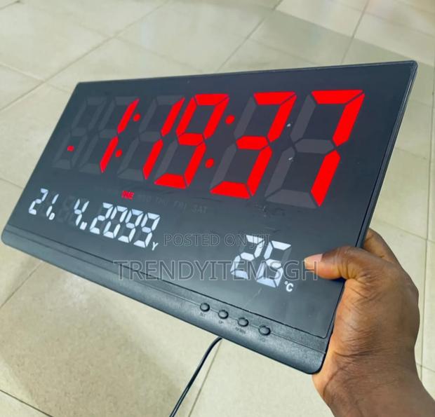 Large Digital Wall Mounted Clock Display · Photo 1