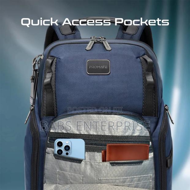 Promate Oracle-bp Securestorage 15.6 Inches Laptop Backpack Blue · Photo 2