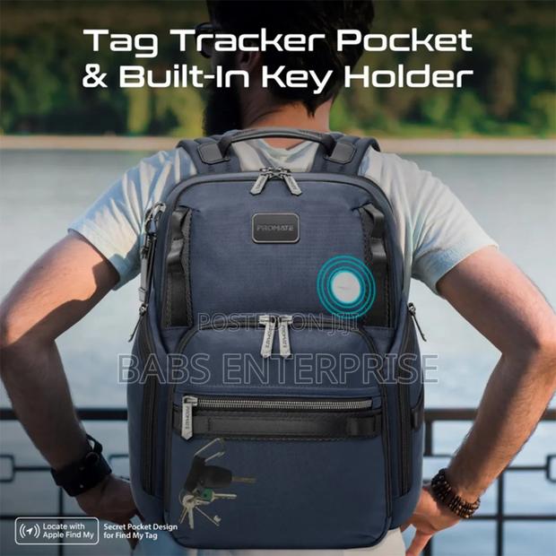 Promate Oracle-bp Securestorage 15.6 Inches Laptop Backpack Blue · Photo 4