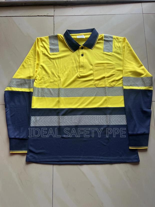 Reflective Work Shirt Long-sleeve Safety Shirt · Photo 2
