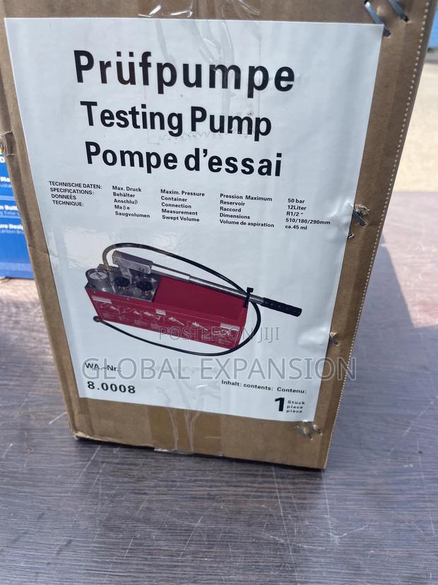 Manual Hydraulic Pressure Test Pump
