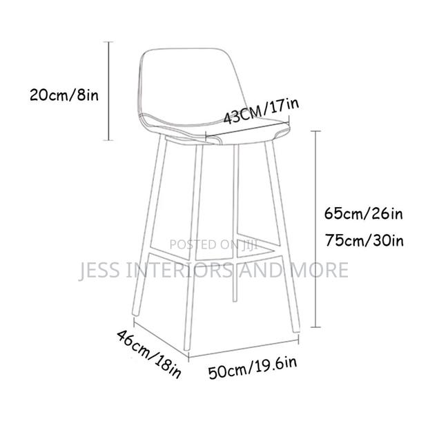 Bar Stool Contemporary( Brown) · Photo 3