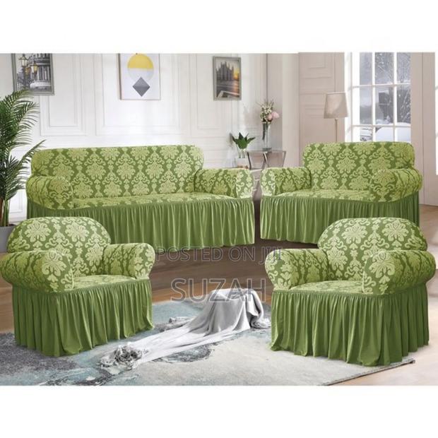 Light Green Sofa Set Covers · Photo 1