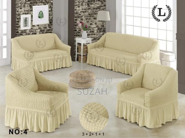 Beautiful Cream Colored Sofa Covers · Photo 1