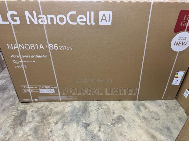2025 Lg 86 Inch Nanocell Nano81 4k 86nano81a Alpha 7 Ai Processor Gen8 · Photo 3