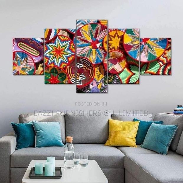 Multi-Colors Wall Arts 5 Panels 3d Wall Arts Panels · Photo 1