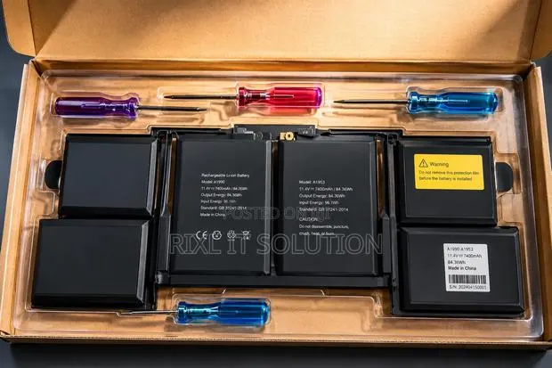 New MacBook Pro 15" A1990 A1953 Battery 11.4V 7400mAh 84.36Wh · Photo 1