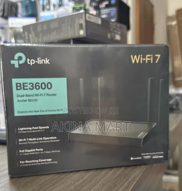 TP-Link Be220 Tp Link Dual Band Wifi 7 Router Archer Be220 Router · Photo 1