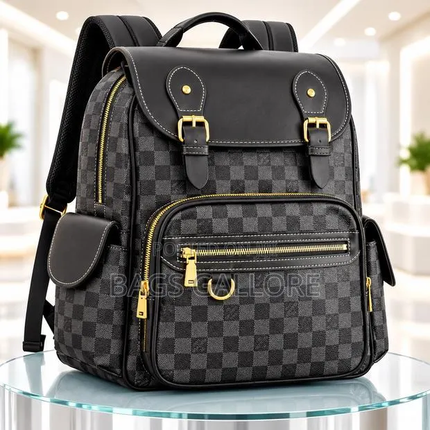 Black Leather Jungle Backpack · Photo 1