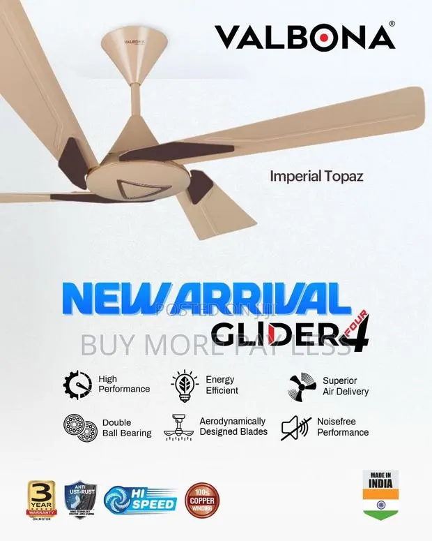 Valbona Glider 4 Hybrid Ceiling Fan · Photo 1