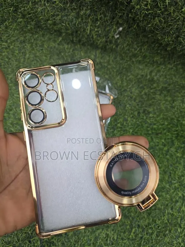 Galaxy S25 Ultra / S26 Ultra Clear Gold Case · Photo 1