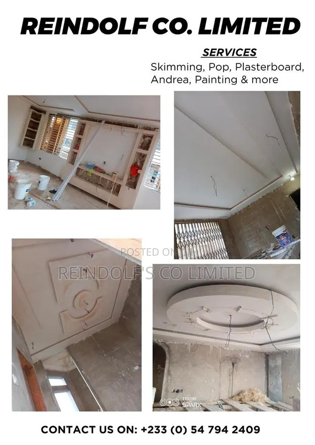 Plasterboard Ceiling Insulation/Partition/Wall Skimming/ · Photo 1