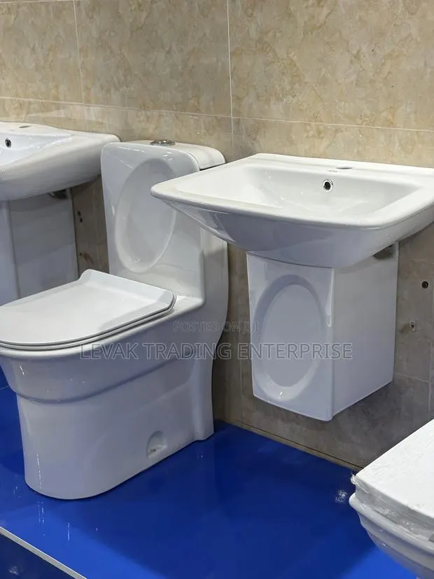 MCL Watercloset and Short Pedestal Basin - Hanging Sink · Photo 1